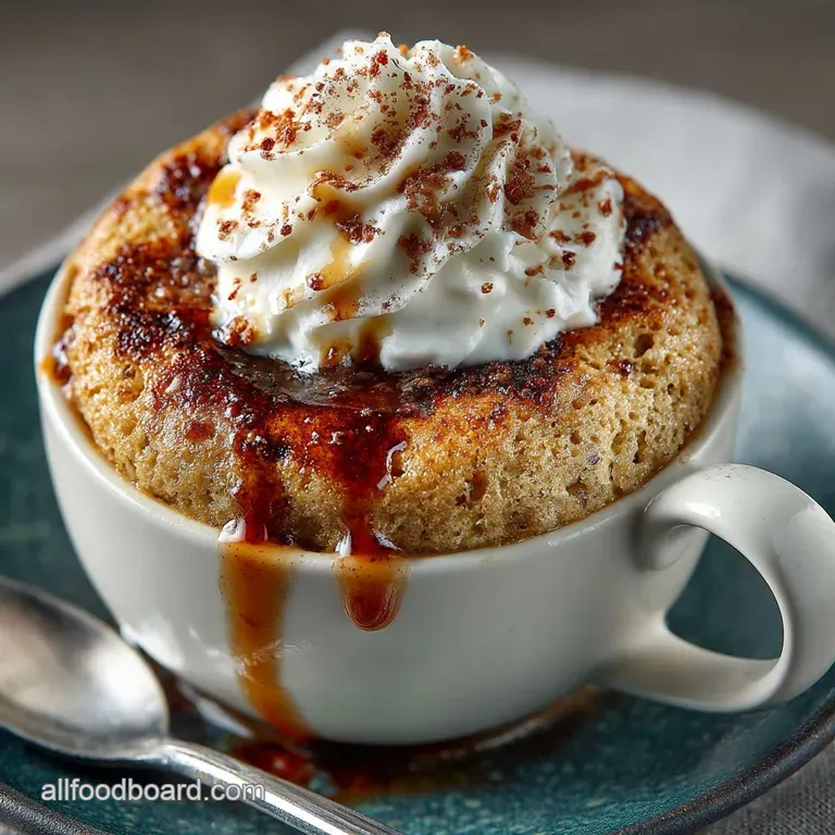 The Speedy Pudd 5Minute Classic Vanilla Mug Cake presentation