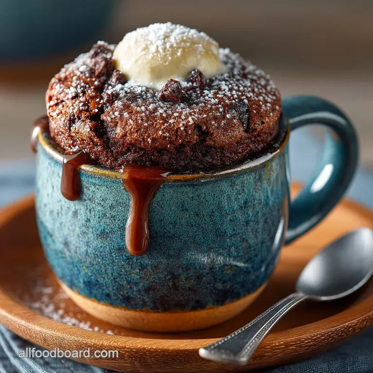 The Emergency Chocolate Fix Our Perfect 5Minute Fudgy Brownie in a Mug presentation