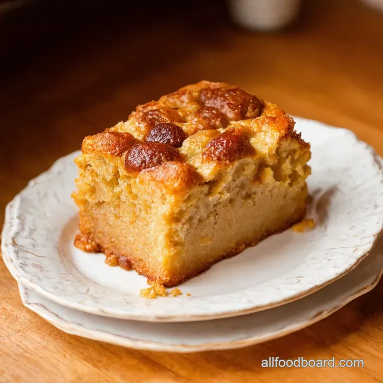 Abuelas Budin Puerto Rican Bread Pudding of Dreams presentation