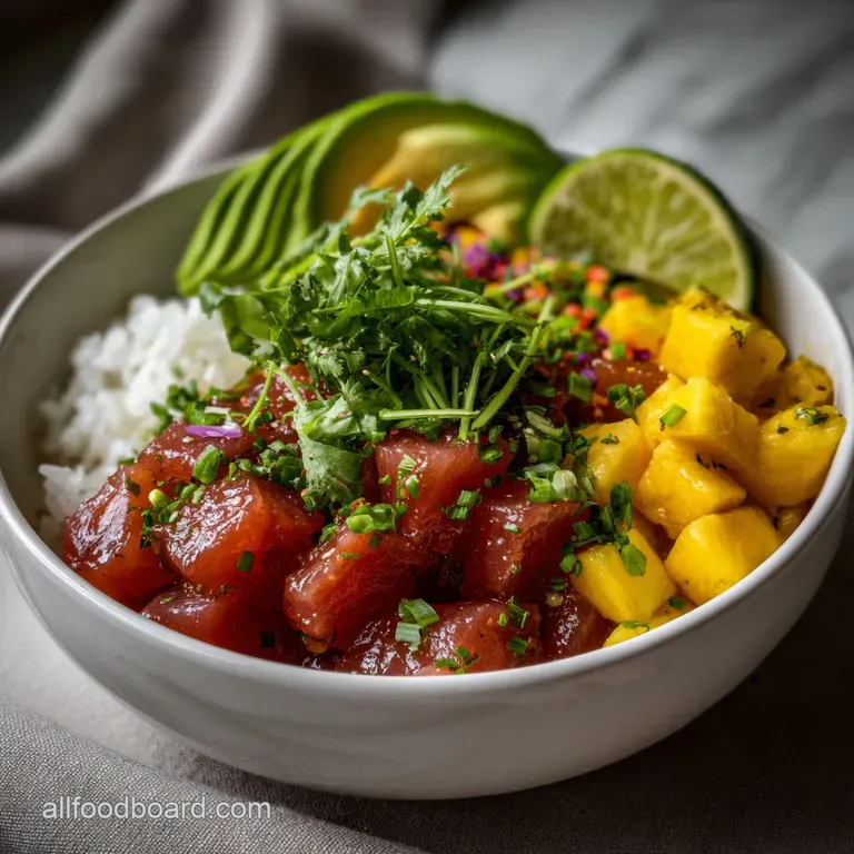 Poke Bowls: Quick Ahi Tuna Hawaiian Classic