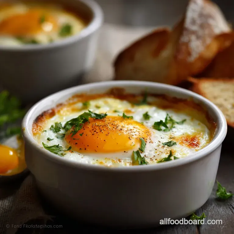 Air Fryer Eggs: the Speedy Fry-Up Star (Ramekin Baked Method) presentation