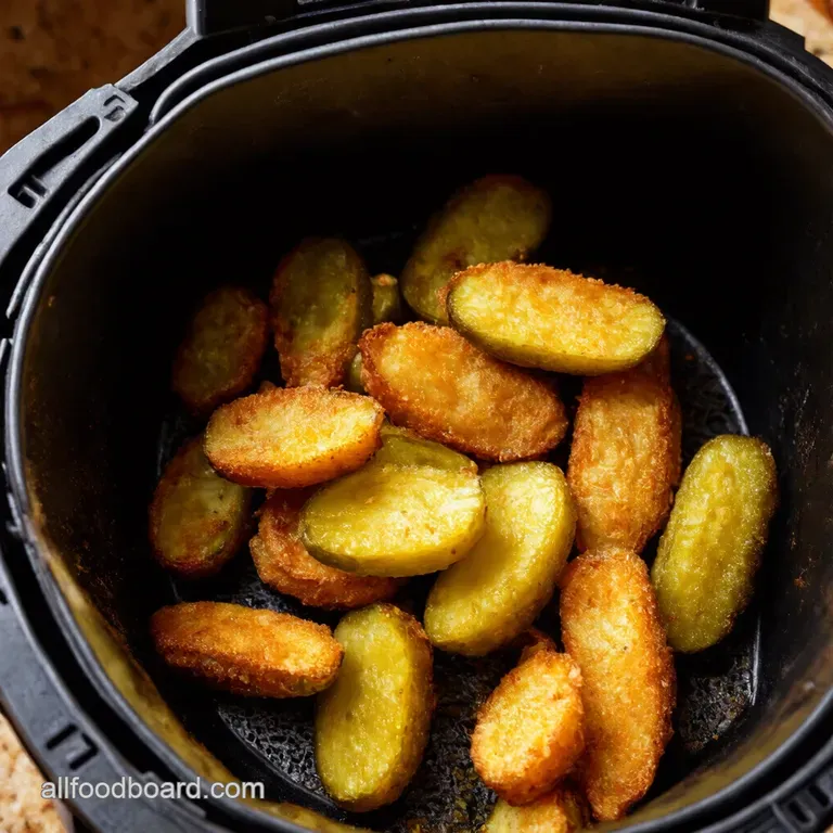 Air Fryer Fried Pickles Crispy Tangy Addictive presentation