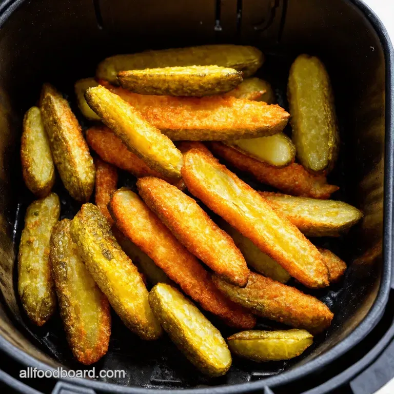 Air Fryer Fried Pickles Pub Grub Made Easy Crispy Air Fryer Fried Pickles Crispy Tangy Addictive