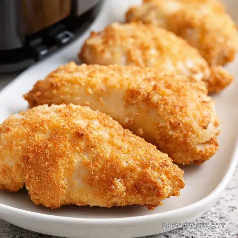 Air Fryer Parmesan Chicken Crispy Easy presentation
