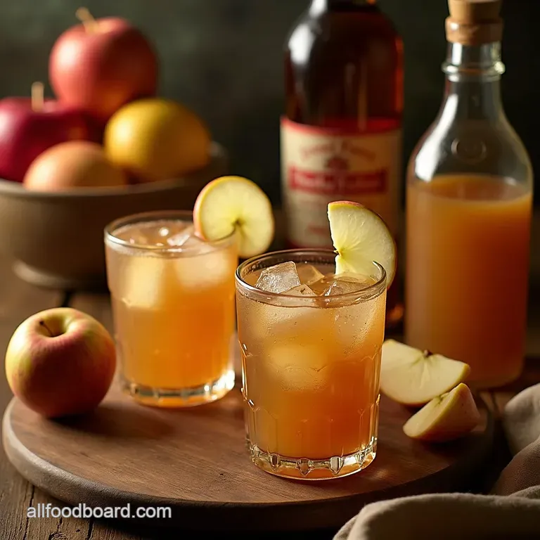 The Orchard Keepers Smash Apple Cider Bourbon Delight presentation