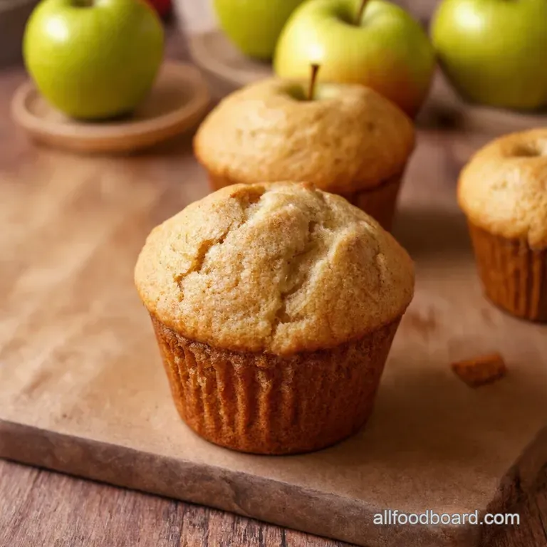 Apple Cinnamon Greek Yogurt Muffins presentation