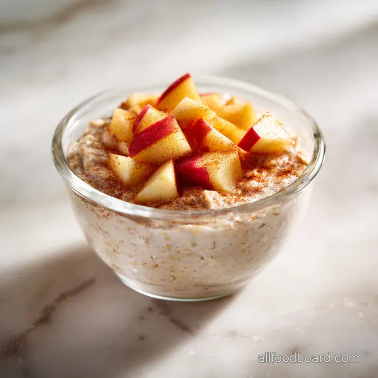 Apple Cinnamon Overnight Oats: Silky and Plant-Based