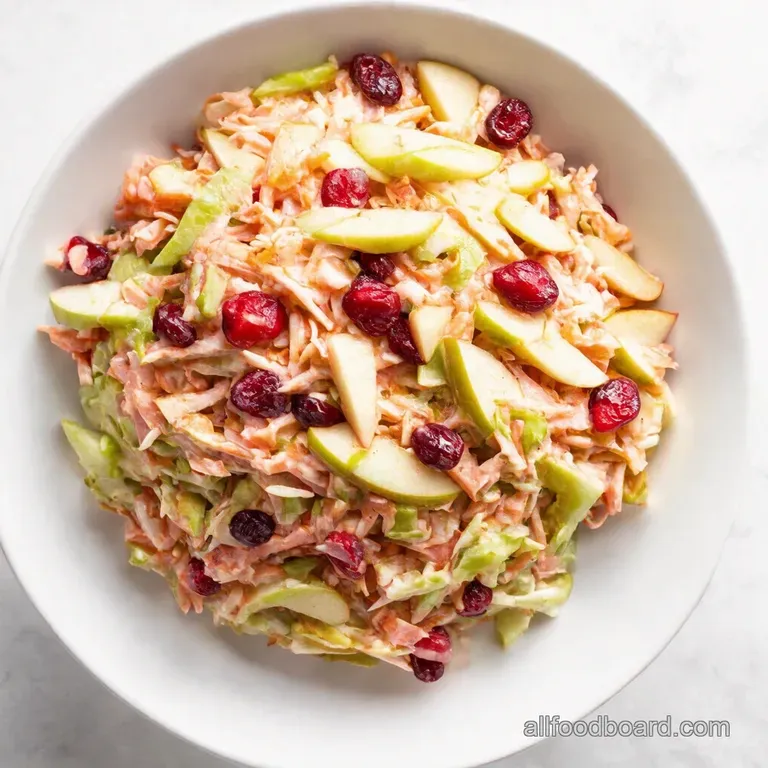 Apple Cranberry Coleslaw A Sweet Tangy Twist
