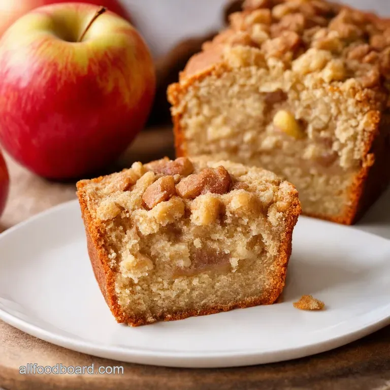 Apple Crisp Cheesecake Bread A Slice of Autumn Bliss