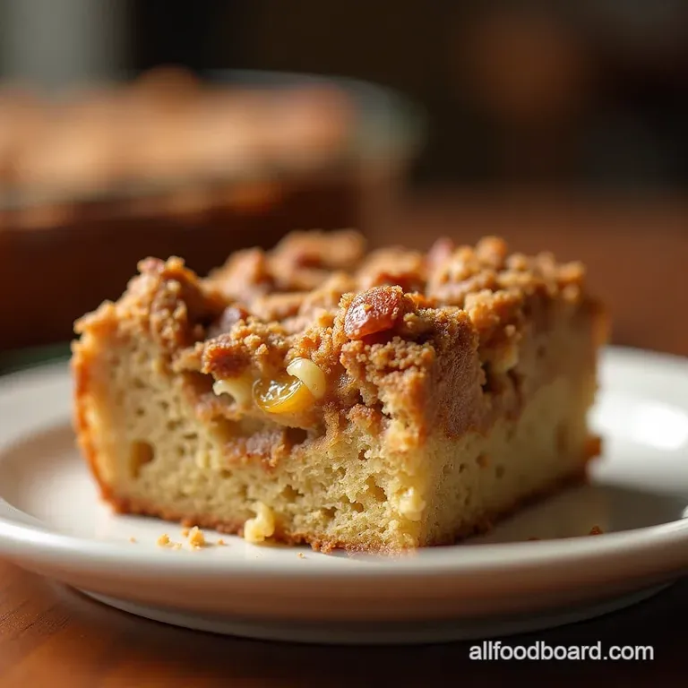 The Vicars Favourite Classic Spiced Apple Streusel Coffee Cake presentation
