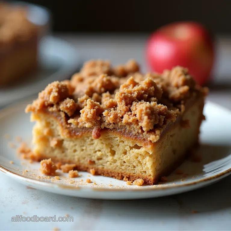 The Vicars Favourite Classic Spiced Apple Streusel Coffee Cake