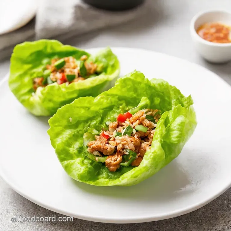 Asian Ground Chicken Lettuce Wraps