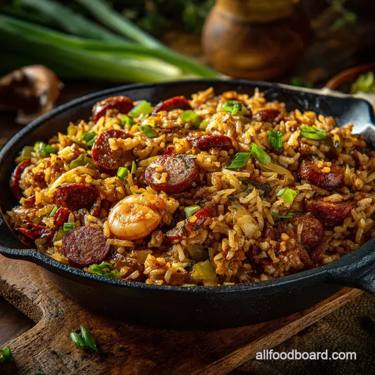Dirty Rice: the Proper Louisiana Recipe Rich Flavourful and Authentic. presentation