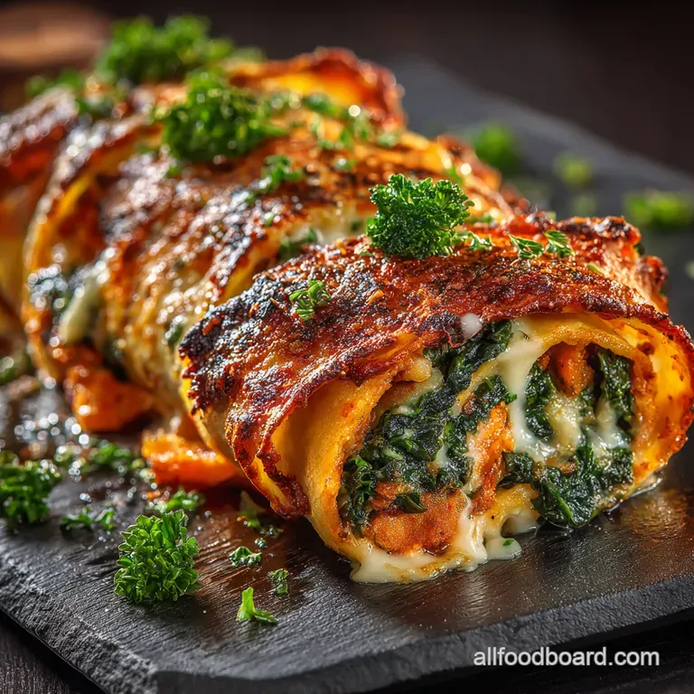 Autumn Harvest Cannelloni Turkey Sweet Potato and Kale