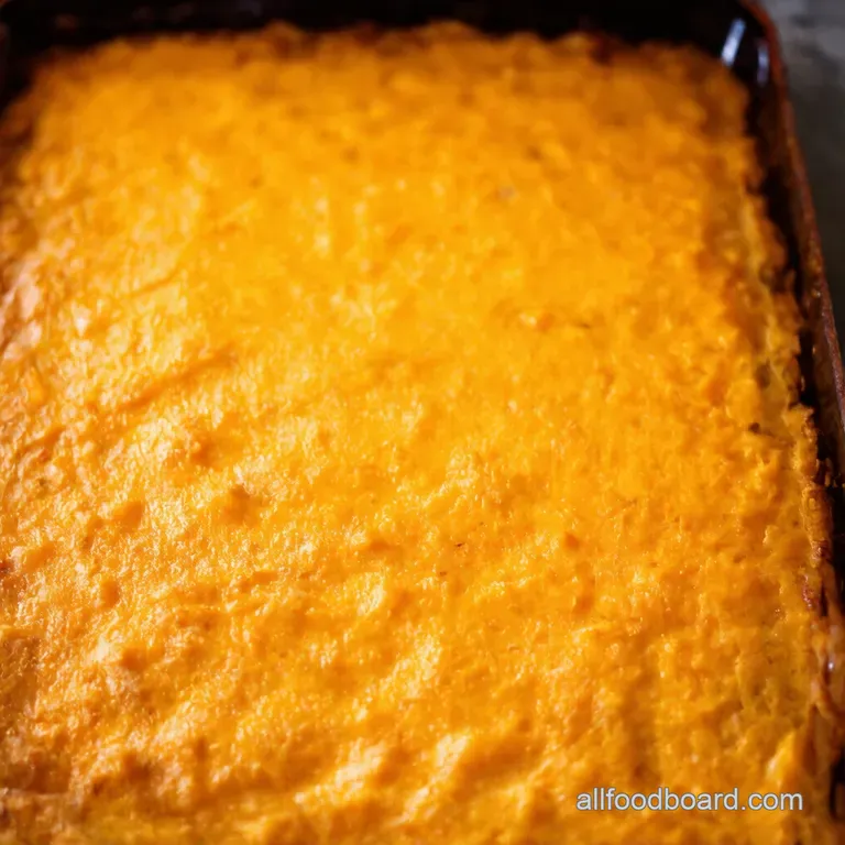 Autumns Embrace Creamy Butternut Squash Casserole with Gruyère Crumb presentation