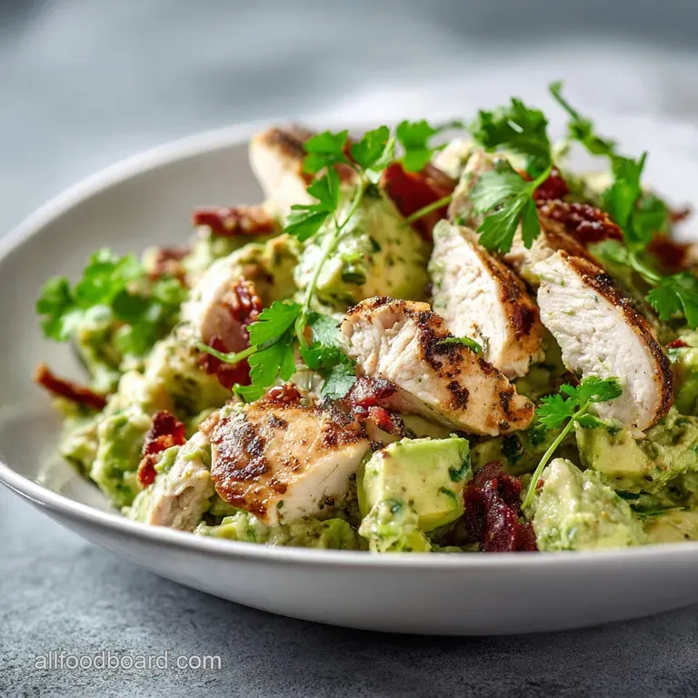 Avocado Chicken Salad Creamy Zesty and Completely Nomayo presentation