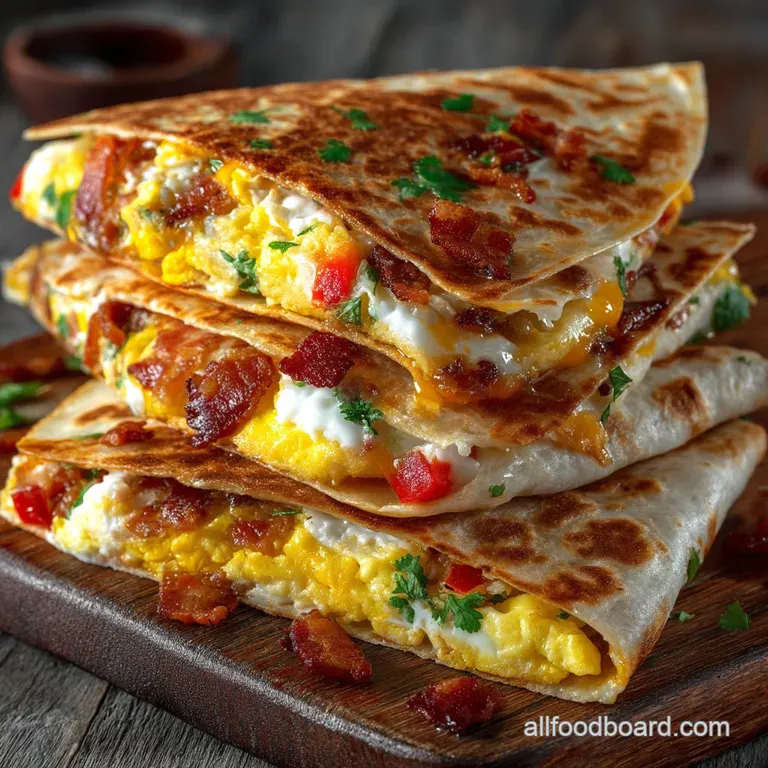 Fluffy Bacon Egg Breakfast Quesadillas Recipe The Ultimate Morning Munch