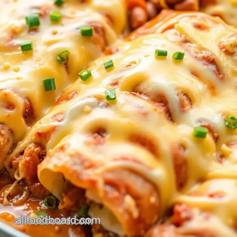 Enchilada Casserole with Wolf Brand Chili presentation