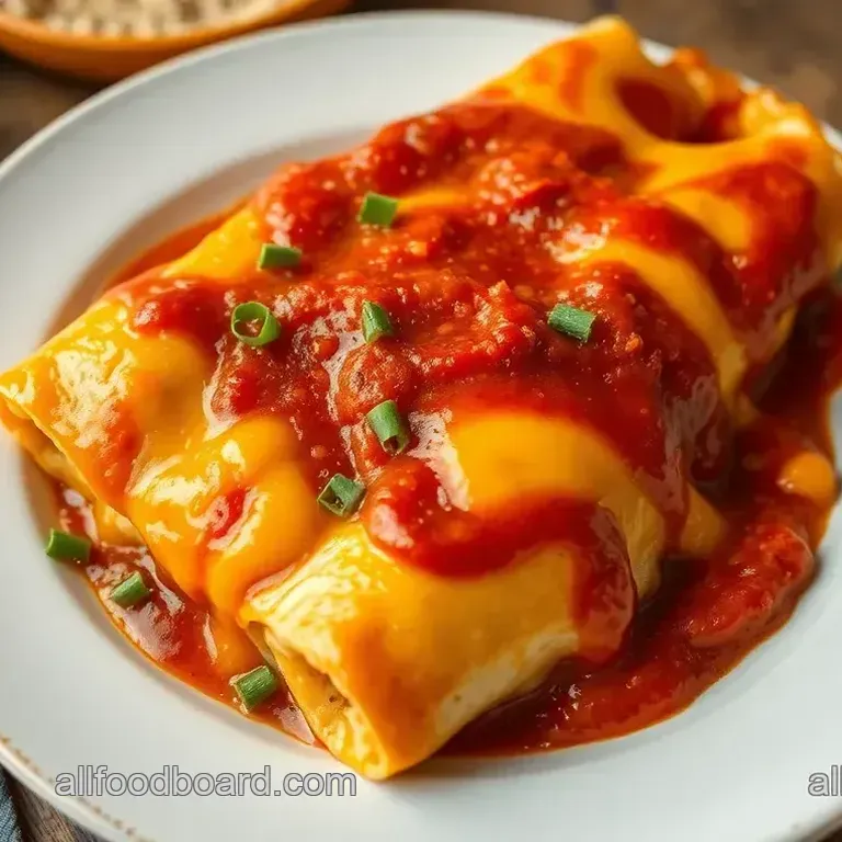 Cheesy Enchiladas with Cream of Mushroom Soup and Wolf Chile