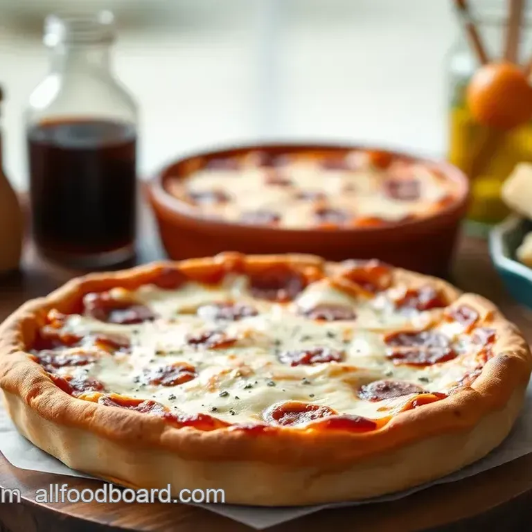 Classic Chicago Deep Dish Pizza with Homemade Sauce