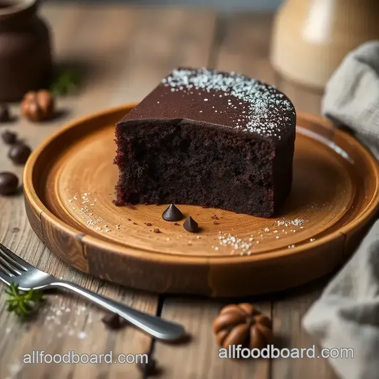 Easy Decadent Chocolate Cake: Indulge in Bliss presentation