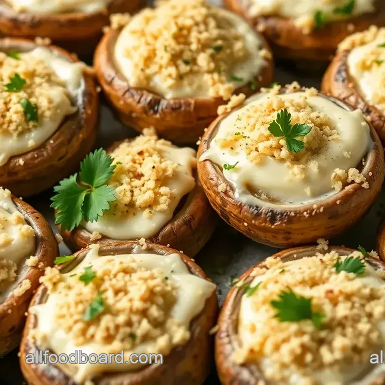 Just a Little Bite Stuffed Mushrooms