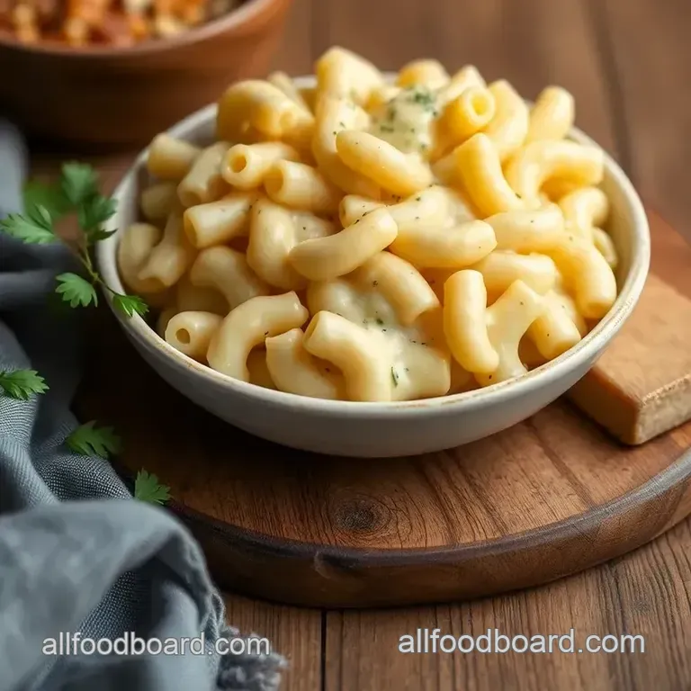 Creamy Baked Elbow Macaroni and Cheese Delight presentation