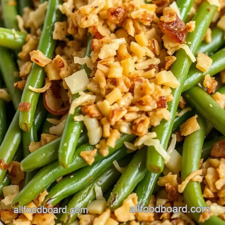 Classic Green Bean Casserole presentation
