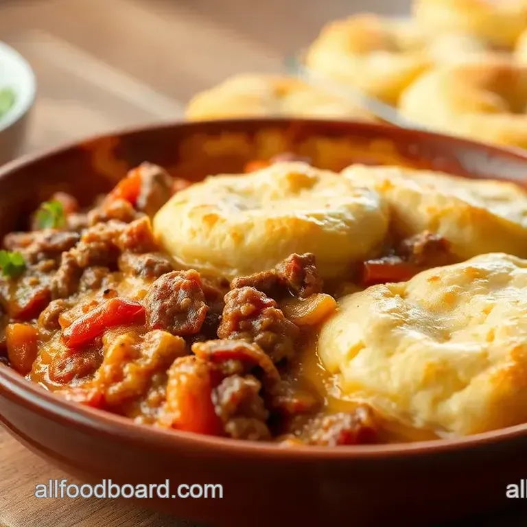 Easy & Delicious Bake Ground Beef in Cheesy Biscuit Casserole: A Family Favorite Cheesy Biscuit Ground Beef Casserole Delight