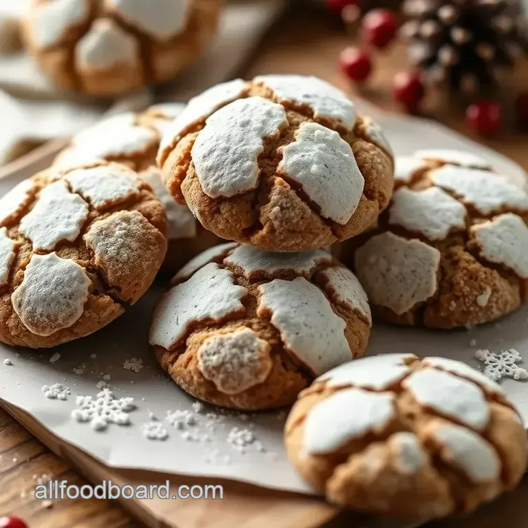 Holiday Crinkle Cookies presentation