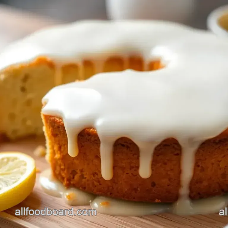 Kefir Sheet Cake with Lemon Glaze