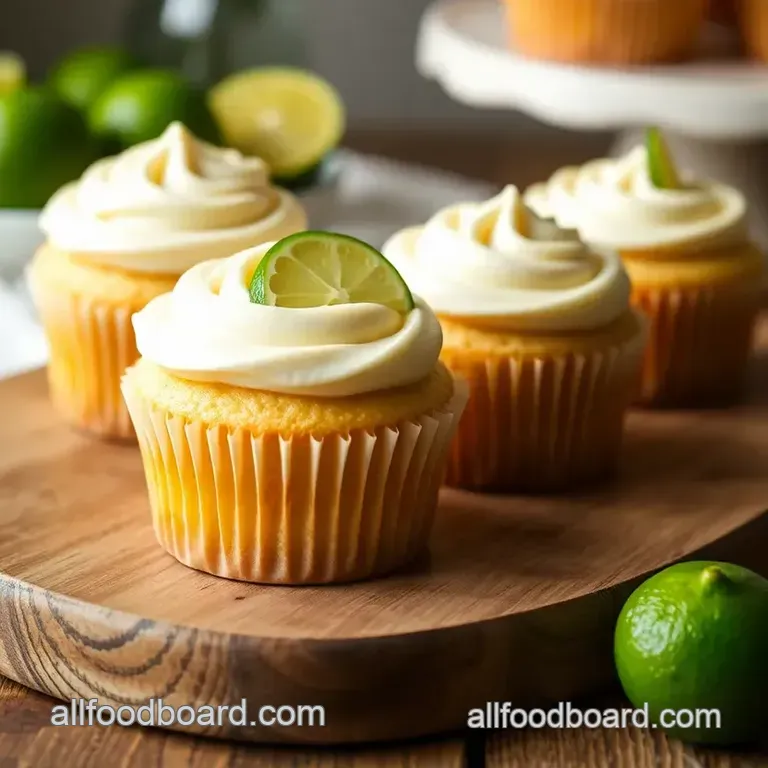 Delicious Key Lime Cupcakes - Sweet & Tangy Treat presentation