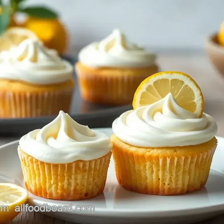 Lemon Cupcakes with Cream Cheese Frosting