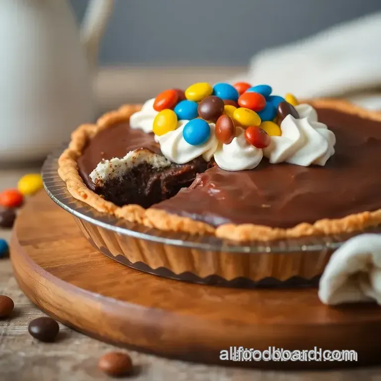 Bake M& M Pie: Gooey Chocolate Goodness presentation
