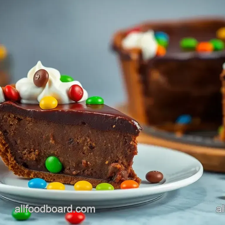 Bake M&M Pie: Gooey Chocolate Goodness