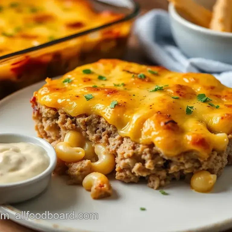 Mac and Cheese Meatloaf Casserole