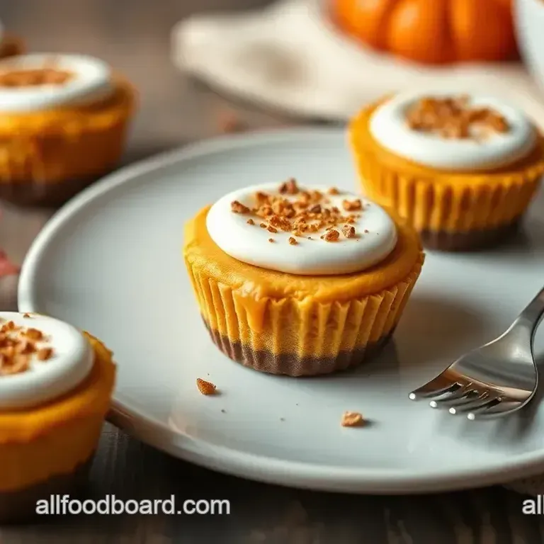 Mini Pumpkin Cheesecake Bites