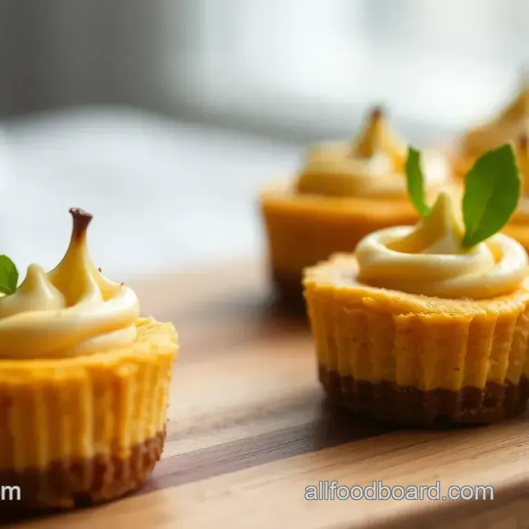 Mini Pumpkin Cheesecake Bites Treats