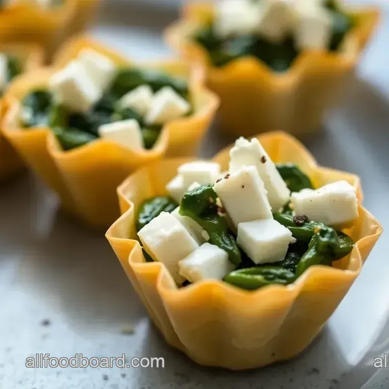 Just a Little Bite – Mini Spinach and Feta Phyllo Cups