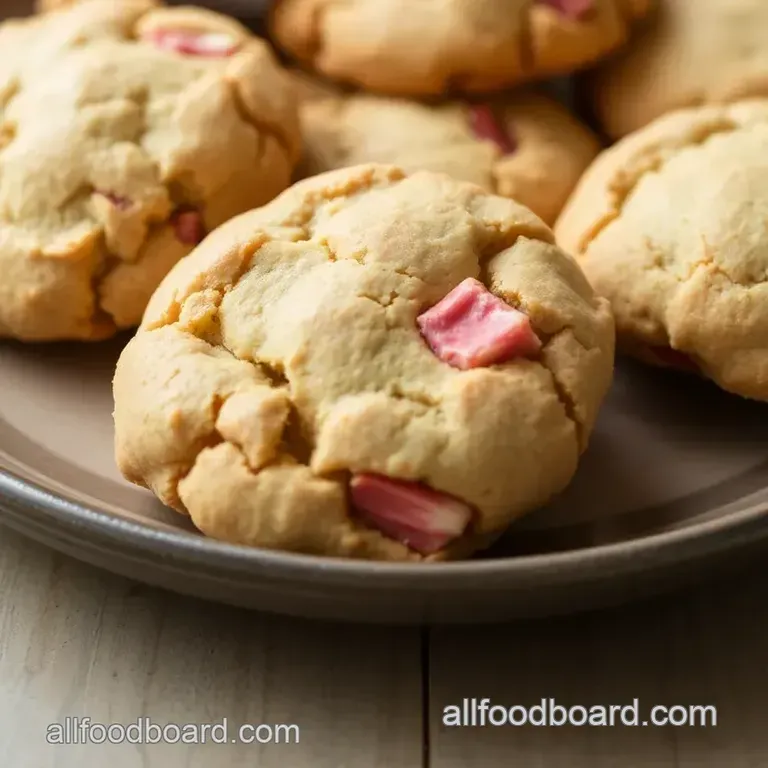 Delicious Rhubarb Cookies presentation