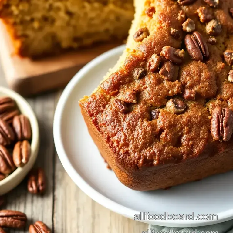 Southern Pecan Heaven Sweet Alabama Pecan Bread presentation