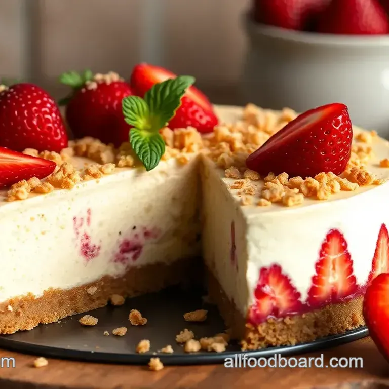 Strawberry Crunch Cheesecake