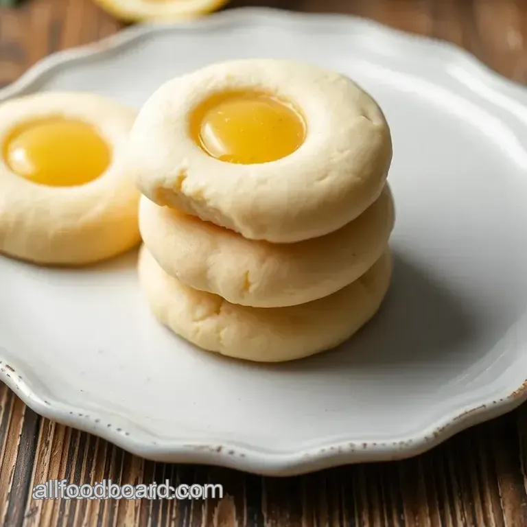 Stuffed Lemon Cookies presentation