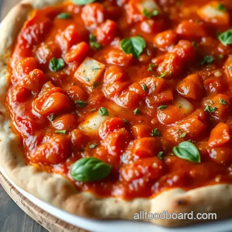 Mark' s Sweet Sauce Pizza presentation