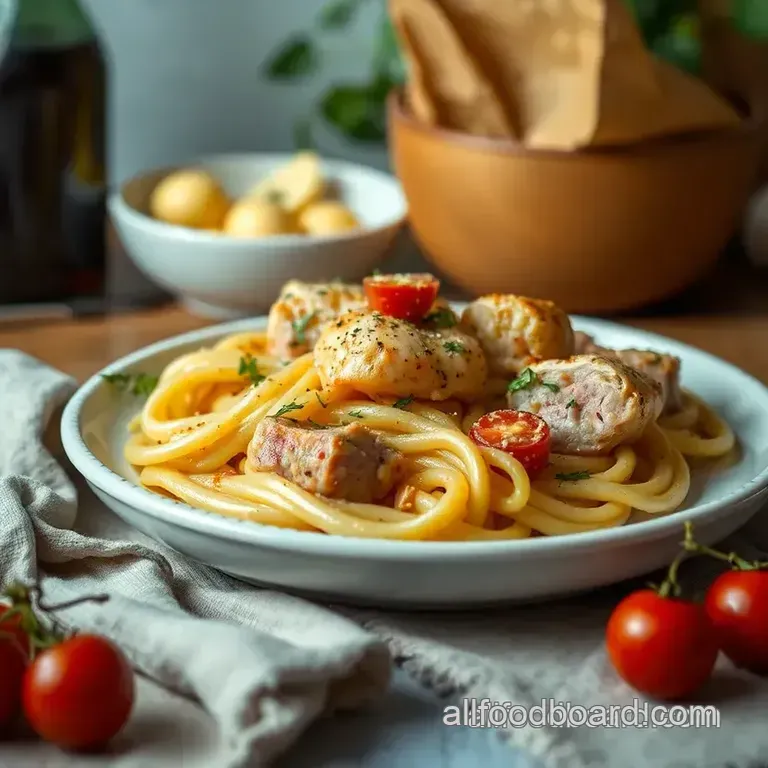 Bake Cavatappi Chicken &amp Ham Delight presentation
