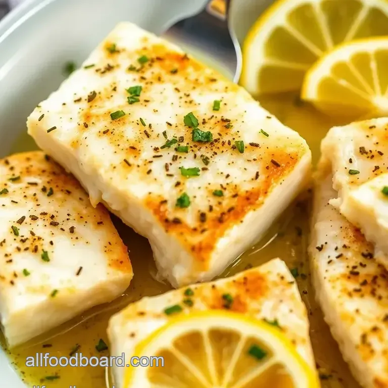 Lemon Herb Baked Cod presentation