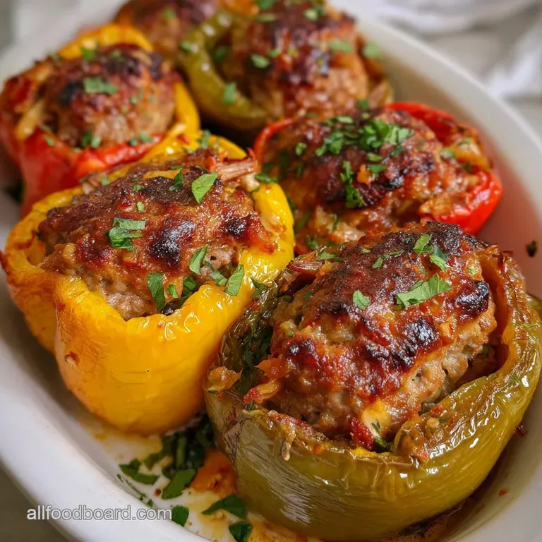 Sausage Stuffed Peppers: Comfort Food Sorted. presentation