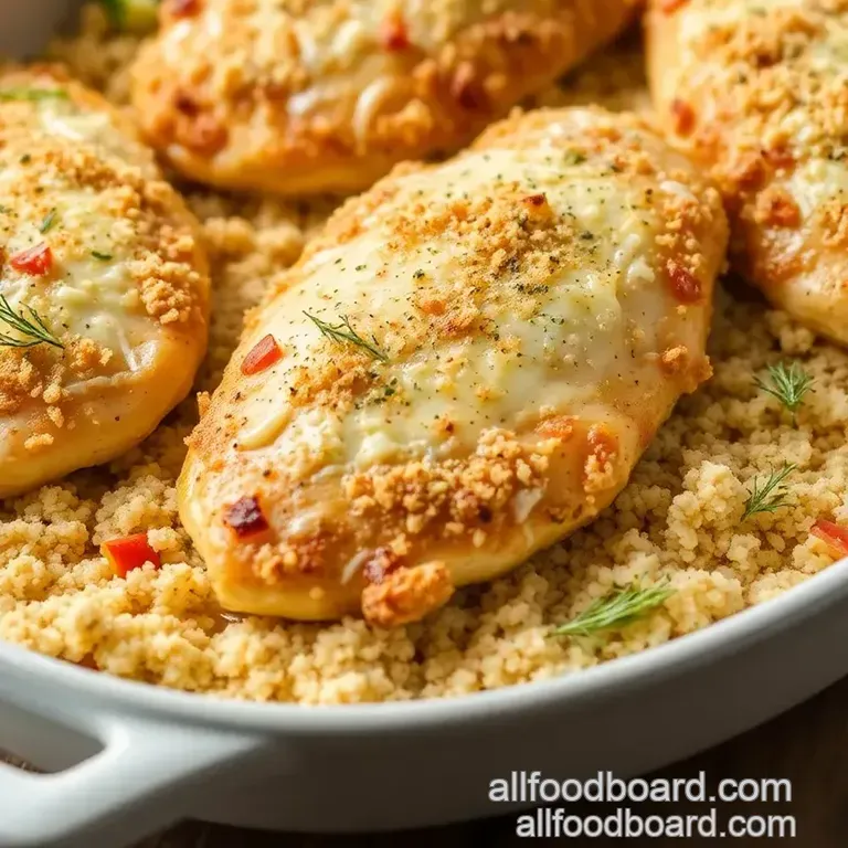 Parmesan Crusted Chicken Recipe presentation