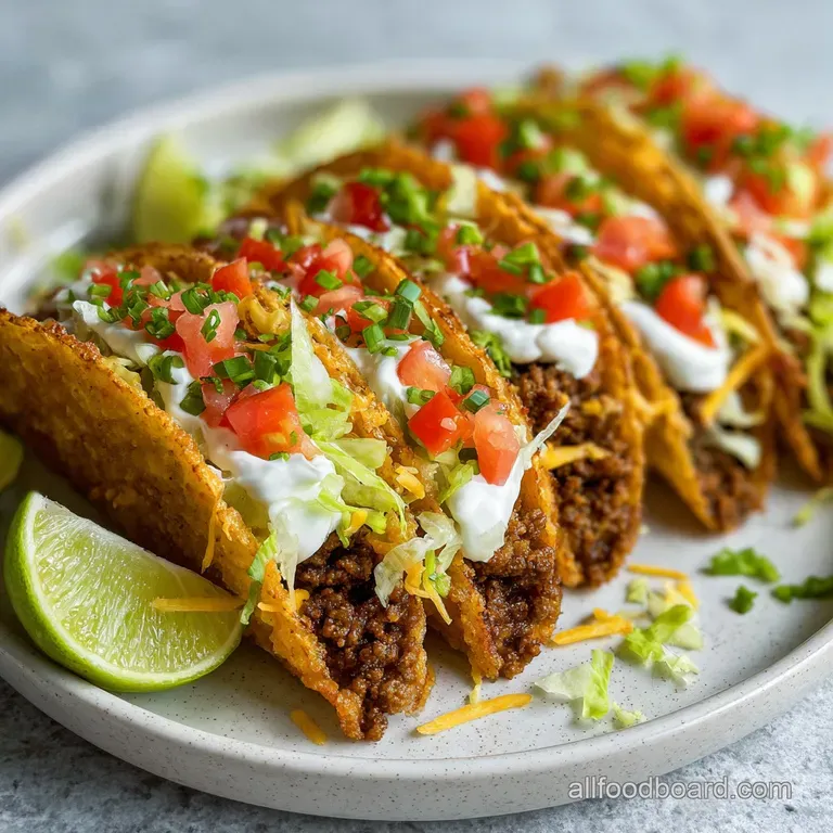 Baked Tacos: Crispy & Cheesy