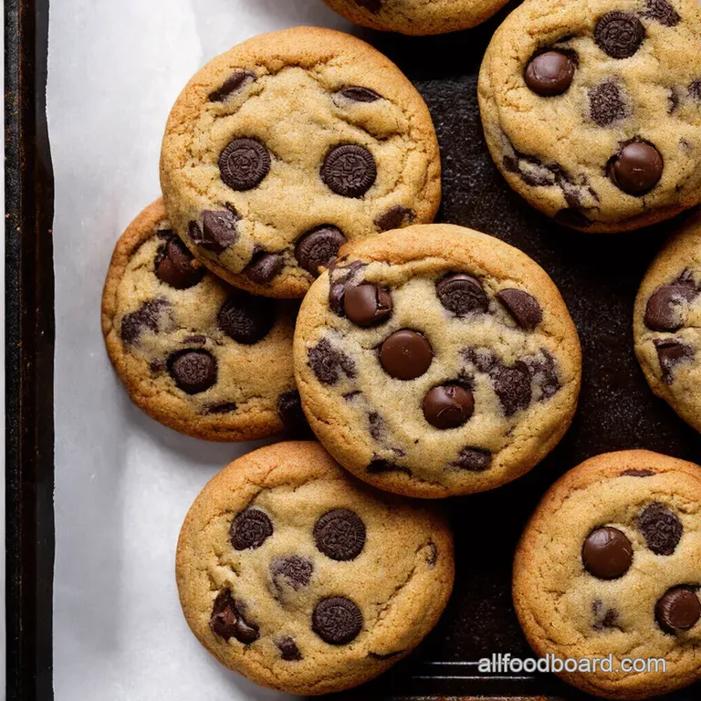 Bakery Style Chocolate Chip Cookies Oreo Copycat BakeryStyle Double Chocolate Chip Cookies
